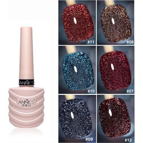 10ml Glitter Nail Gel Polish Primer UV Nail Gel Varnish Top Coat Soak Off UV LED Gel Fast-drying Nail Gel Nail Art TSLM1