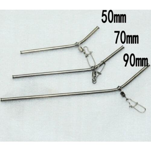 50/70/90mm Anti Tangle Booms Sea Fishing Tools 5Pcs Balance Connector Brass Tube Fishing Tackle