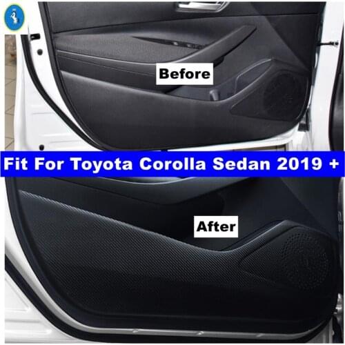 Accessories Car-styling Inner Door Scratchproof Anti Kick Pad Film Protective Stickers Cover For Toyota Corolla 2019 2020 2021