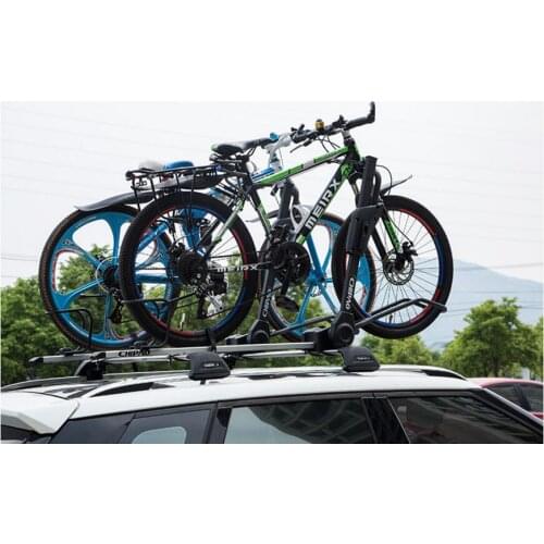 Aluminium alloy Car 2 Pcs Roof Rack OEM Style Roof Racks +Bike rack Fit For Audi Q3 Q5 Q7 2006-2018