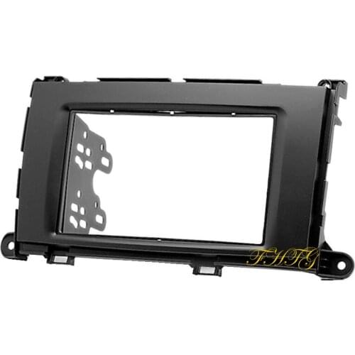 Car Radio Fascia,Dash Kit is suitable for 2011 Toyota Sienna,Double Din Car Audio Frame