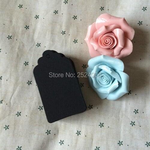 Free shipping in stock 4x7cm round shape cutting blank tag/350gsm black matt cardboard paper tags/paper card hang label