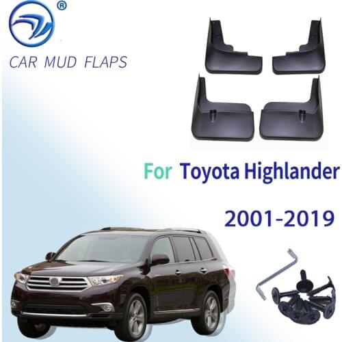 Car Mud Flaps For Toyota Highlander Kluger 2011 2012 2013 Mudflaps Splash Guards Mud Flap Mudguards Fender Front Rear