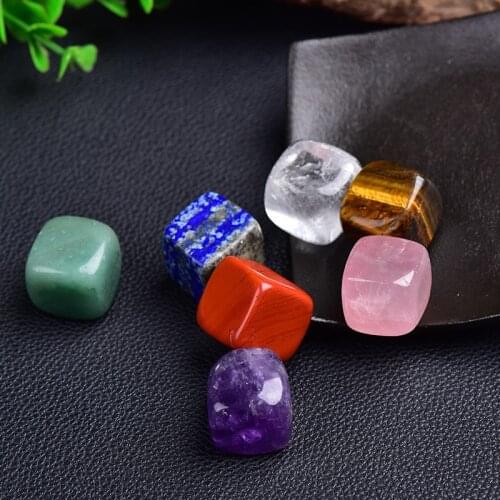7 Chakra Natural Stone Beads 7piece/Set Quartzs for Jewelry Making Yoga Meditation Jewelry New Polished Nature Stone Accessories