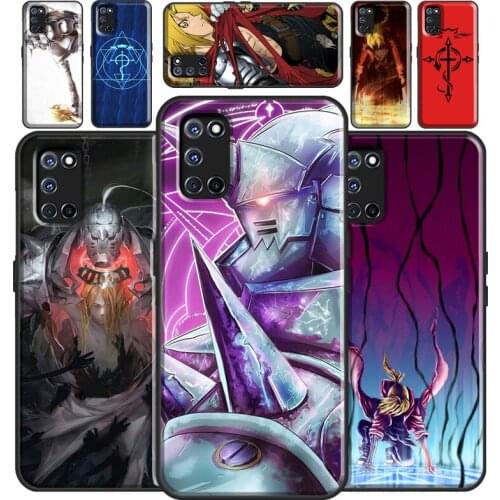 Fullmetal Alchemist Edward Case For OPPO A15 A91 A83 A3S A5S A1K A52 A72 A5 A9 A31 A53 2020 Find X3 Pro F5 F7 Cover