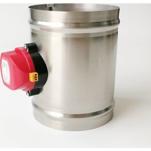 150mm electric damper ,220V electric damper used for smoke pipe or air fresh pipe of garage or basement