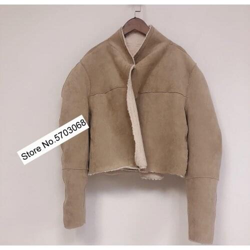 Elfstyle Ladies Reversible Contour Faux Leather Fur Jacket Top - Women/Female Fashion Warmer Outerwear