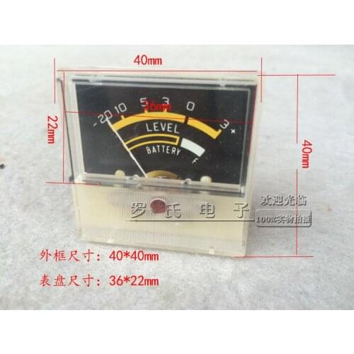 Volume Level Meter VU Audio Power Signal Strength Indicator Three-in-one Electric Frequency Meter 500UA Driver Board