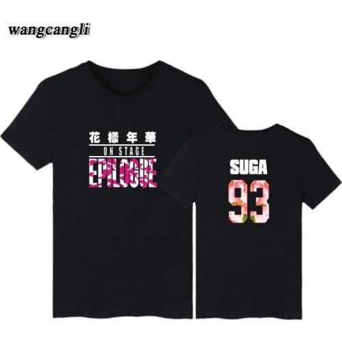 Korean Kpop t shirt bangtan boys Black Gray Color Short Sleeve T-shirt Cotton Young Forever Women T Shirts Popular Tee Shirts