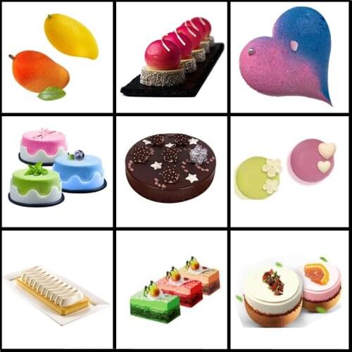 Meibum Cake Silicone Mold Home Party DIY Mousse Dessert Pastry Decorating Mould Chocolate Fondant Tray Kitchen Baking Tools
