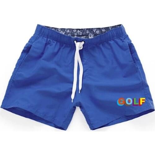 2021 The New Summer Hot Shorts Mens Golf Print Shorts Mens Summer Loose Breathable Casual Shorts Beach Shorts Large Size