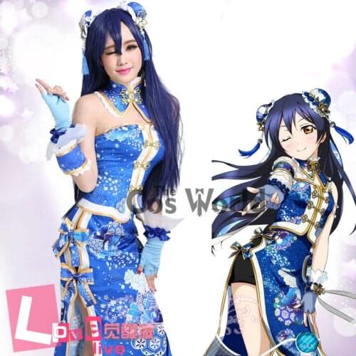 LoveLive! Love Live Sonoda Umi Chinoiserie Cheongsam Tube Tops Fancy Dress Uniform Outfit Anime Cosplay Costumes