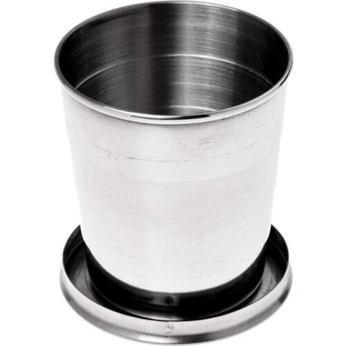 New folding cup telescopic cup retractable cup sports hiking camping 240ML Keychain