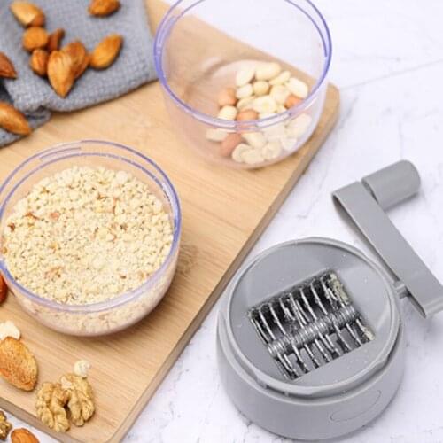 Food Dried Fruit Cutter Nuts Grinder Manual Garlic Press Multi-function Garlic Grinding Chopper Kitchen Gadget Garlic Artifact