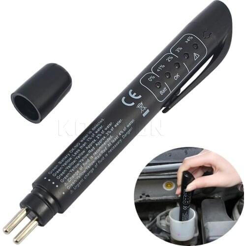 Brake Fluid Liquid Tester Pen 5 LED Car Diagnostic Indicator Tools Automotive Testing Pen