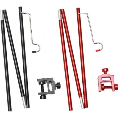 Camping Folding Aluminum Alloy Portable Lamp Pole Hanging Light Stand Holder