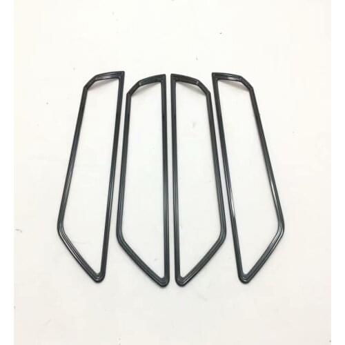 Inner door bowl Trim car body styling stainless steel frame For Skoda Karoq 2018 2019 2020 inner handle accessories decoration