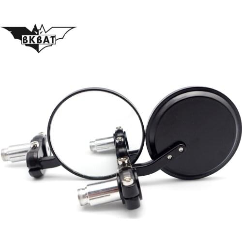 Motorcycle accessori rearview Handlebar mirrors Black retroviseur For virago 535 flashing brake light yamaha ybr xsr900 xmax 300