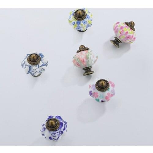 13 Kinds Of Stylish Transparent Crystal Acrylic Single Hole Round Bedside Table Drawer Printed Handle Hardwar