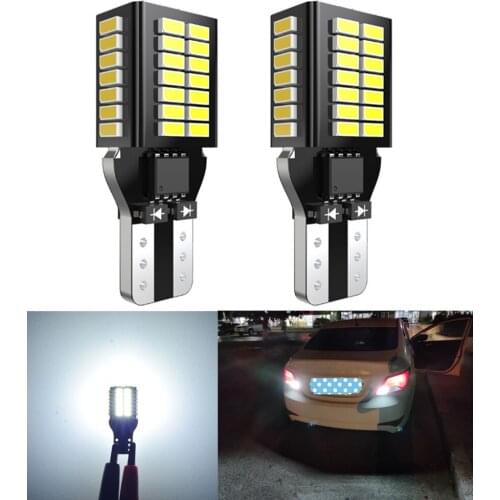 2x T15 LED White 912 921 W16W led Bulbs For Honda civic Kia Nissan qashqai j10 j11 juke x trail t32 Toyota Backup Reverse Lights