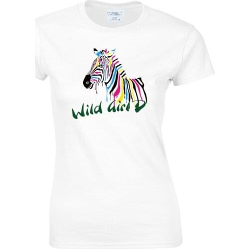 2019 Horse Fashion Cartoon T-shirt Womens Ladies Zebra Printed T Shirt Summer Hip Hop Tops Female