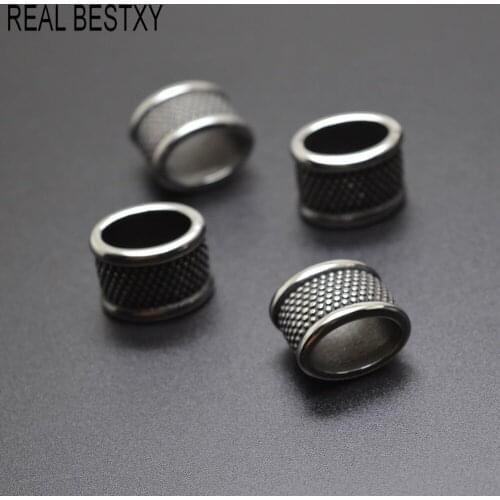 5pcs/Lot Hole Size: 12.8*8.2mm Stainless Steel Connectors Knot Connector Flat Leather for DIY Bracelet Findings Jewelry Making