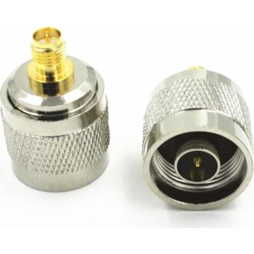 50PCS N Male Plug to RP-SMA Female Plug RF Coaxial Adapter Connector
