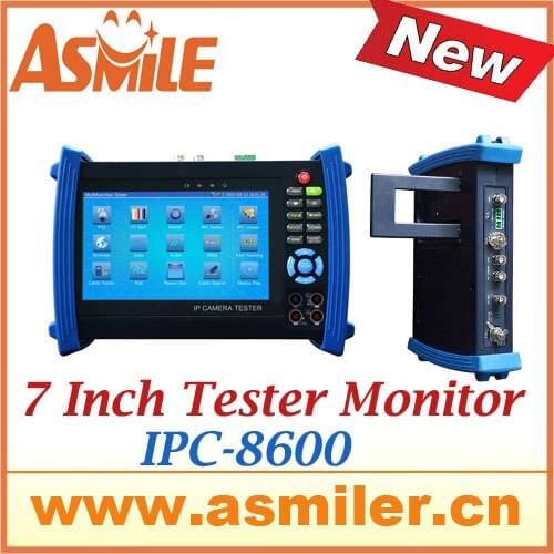 7" IP camera tester CCTV tester monitor ip cameras and analog cameras testing cable scan ip revise PTZ 12V2A POE output