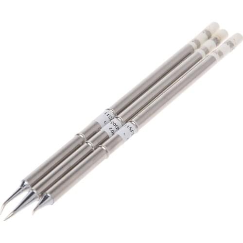 3 Pcs T12-J02 T12-JL02 T12-JS02 Iron Tips For Hakko Soldering Station FX-951 952
