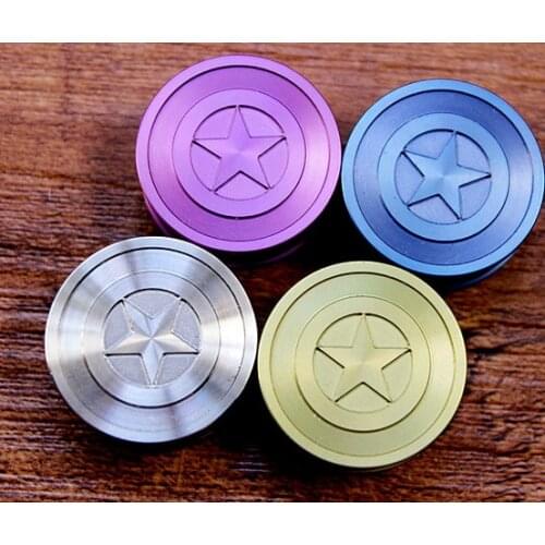 TC4 Titanium Alloy Paracord Beads Metal Charms CAPTAIN AMERICA Shield For Paracord Bracelet Knife Lanyards Accessories DIY Penda