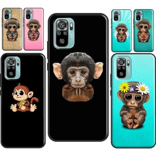 Monkey Gorilla Ape Baby For Xiaomi Redmi Note 9 Pro 8 8T 9S Note 10 Pro Cover For Redmi 9C 9A 9T K40 Phone Case