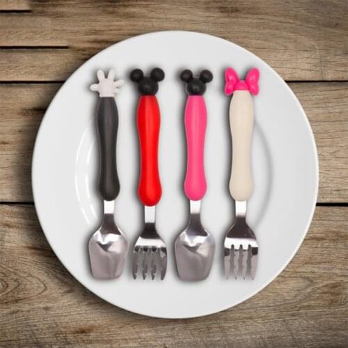 Baby Tester Tableware Dessert Spoon for Children Feeding Spoon Fork Baby Gadgets Feedkid Childrens Cutlery for Kids