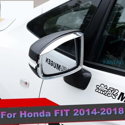 For Honda FIT JAZZ 2014-2018 Car rearview mirror rain eyebrow mirror visor safe driving car decoration