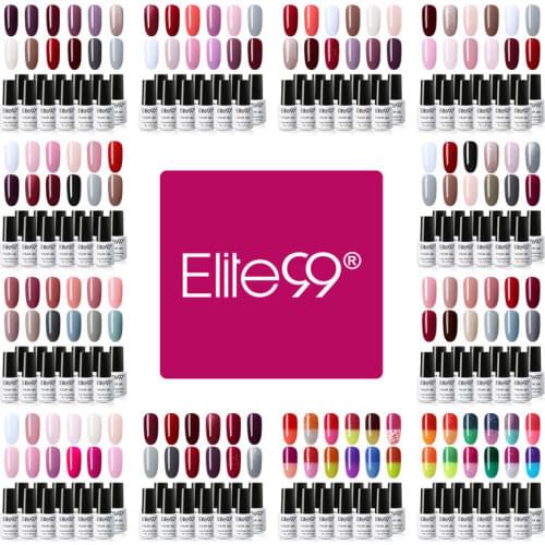 Elite99 12 pieces/set 7ml Pure Color Gel Polish Set Soak Off Temperature Color Changing Gel Lacquer Nail Art Manicure Varnish