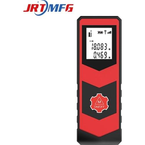 JRTMFG Laser Distance Meter Small Portable Digital Laser Tape Ruler Battery-Powered High Precision Handheld Laser Rangefinder