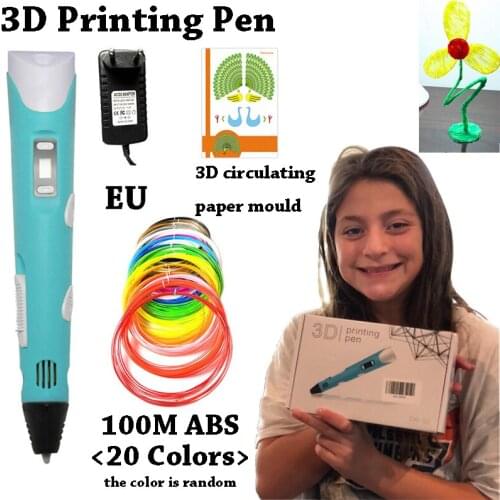 Best Sellers 3D Printing Pen Improved LED Screen DIY 100m ABS PLA Filament Creative Toy Gift for Kids Design Drawing Magic Tools