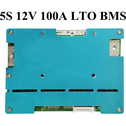 5S 12V 100A Lithium Titanate Battery 12V BMS PCM Protection Board Circuit 100A 5Series 2.4V LTO Battery Pack for 12V LTO Battery
