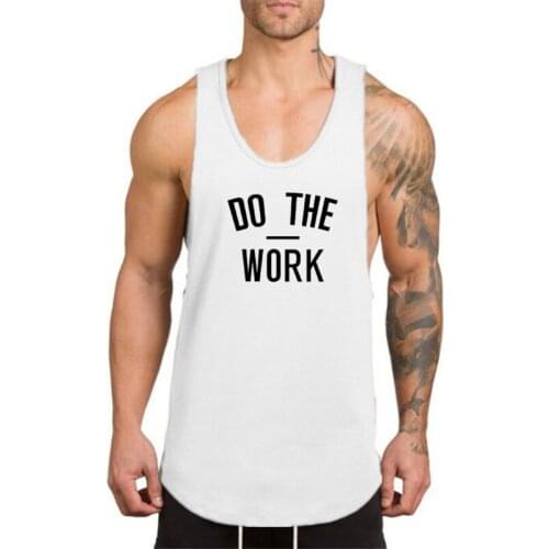 Mens Fashion Gym Tank Top Fitness Clothing Sleeveless Workout Cotton Canotte Bodybuilding Ropa Hombre Man Clothes Wear Vest