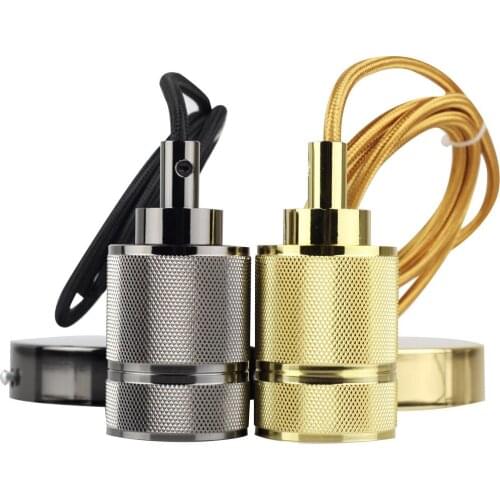 Mini Pendant Light Fitting Industrial Style Single Light Socket with 5FT Cord E27 Lampholder Lighting Fixture