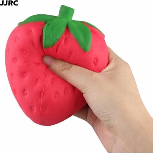 1pc Jumbo Strawberry Squishy Anti Stress Toys Soft Slow Rising Squishies Toy UK Hot Drop Shipping Wholesale