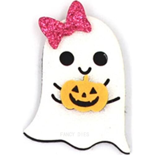 2021 New Halloween spooky bow pumpkin Cutting Dies Wooden Dies Suitable for Common Die Cutting Machines on the Market