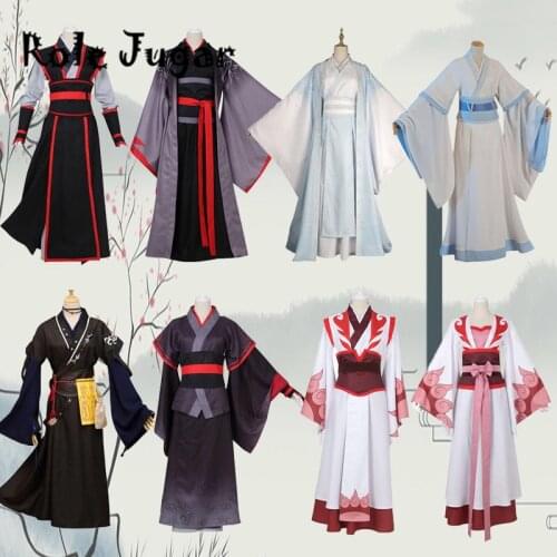 New Wei Wuxian The Yiling Patriarch Cosplay Grandmaster of Demonic Cultivation Costume Wei Wuxian Mo Dao Zu Shi Costume Men