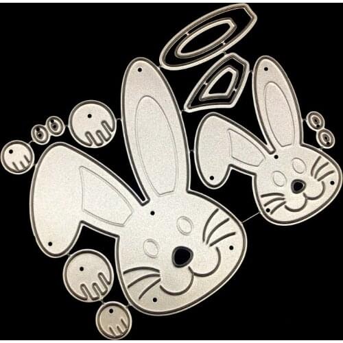 Easter Bunny Metal Cutting Dies Stencil Scrapbooking DIY Album Stamp Paper Card Embossing Decoration Craft Drop Ship