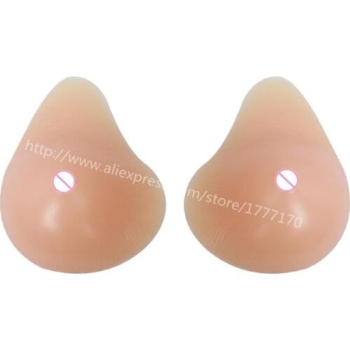 Post surgical women breast form silicone bra insert for mastectomy 700g Left Fcup for breast cancer lady