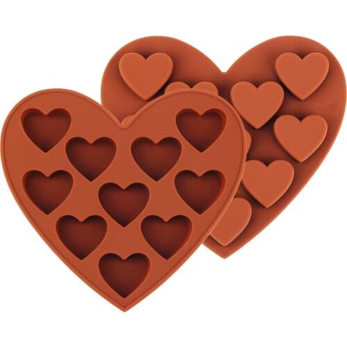 Silicone Mini Heart Shaped Chocolate Chunk Cake Baking Mold Tool DIY Mold Kitchen Tool