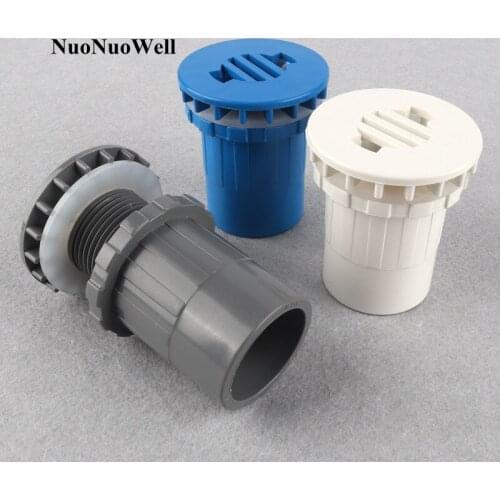1pc 40mm PVC Pipe Connectors HI-Quality Drainage Joints For Aquarium Fish Tank Aquatic Pet Adapter Water Tank Socket Tube Joint