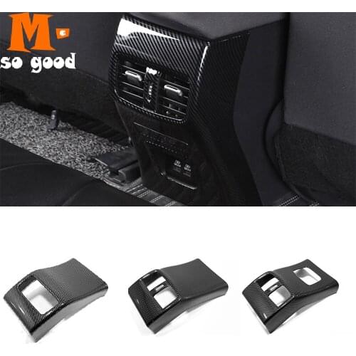 Vent Cover Accessories Trim ABS Matte/Carbon Fiber 2019 2020 for Toyota Corolla E210 Car Back Rear Air Condition Outlet
