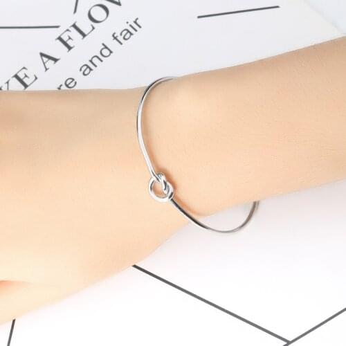 Bracelet for women 2020 stainless steel adjustable knotted bracelet gold fashion jewelry couple bracelets argent accessories