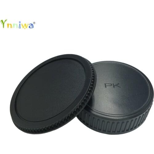 10pairs/lot camera Body cap + Rear Lens Cap Hood Protector for K10D K20D K200D K100D K-7 Kx K for Pentax PK camera