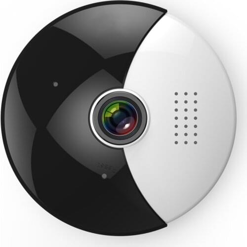 360 Moon VR Panoramic WIFI IP Camera with 1.3MP Fish Eye & Dual Stream Image Video & Night Infrared with Free Android & iOS APP